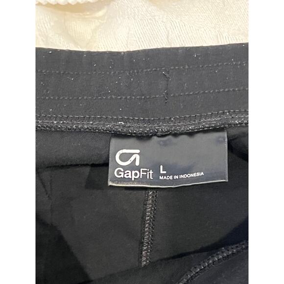 Gap Fit Black Cuffed Sweatpants Joggers Mens L - Picture 3 of 3